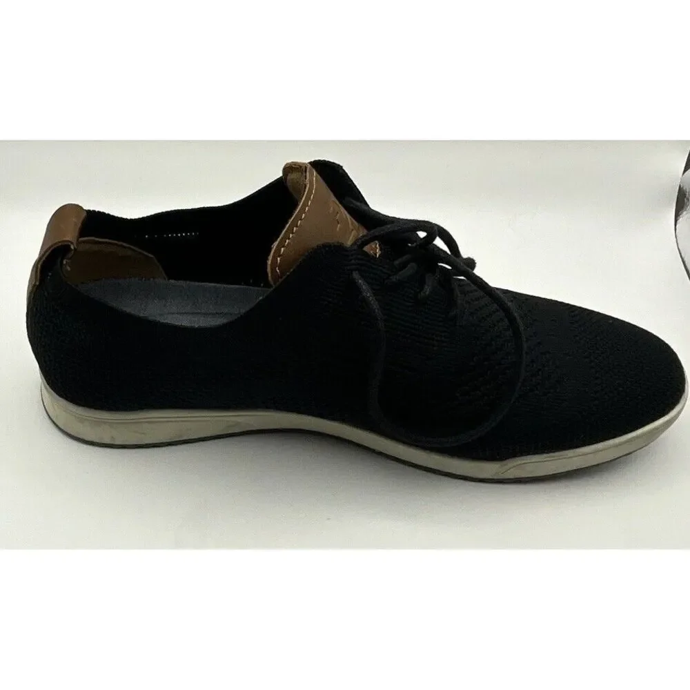 IZOD Breeze Oxford Casual Shoes for Men, Memory Foam Canvas BLACK‎